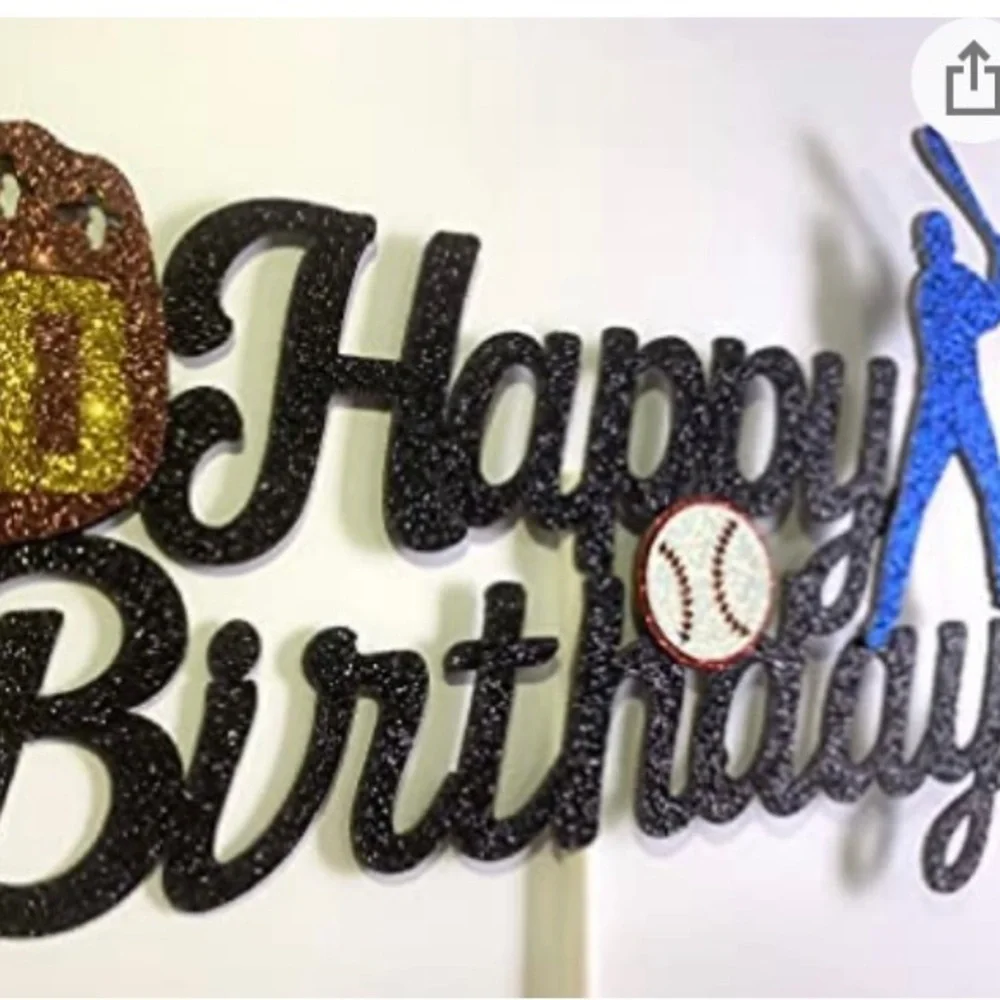 Baseball Cake Topper